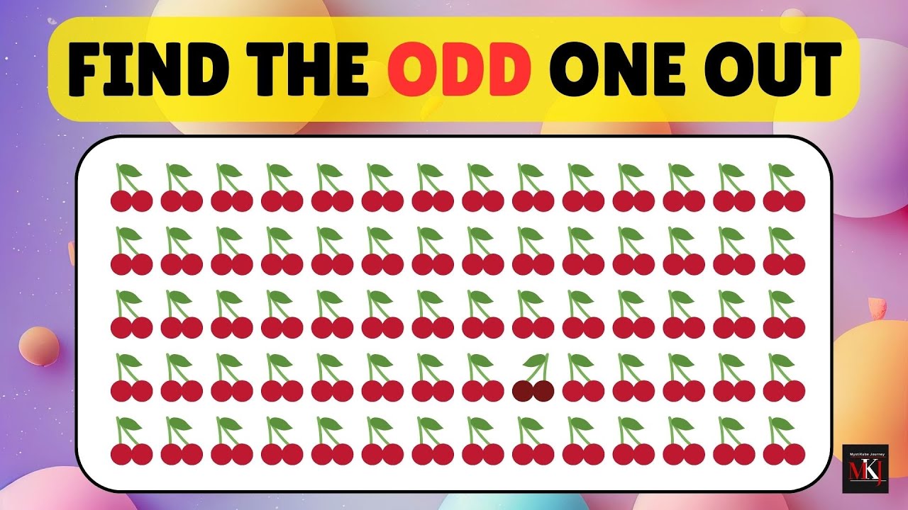 Find the ODD One Out - Food Edition 🍇🍑🥑🥕🥔| Easy & Fun Challenge