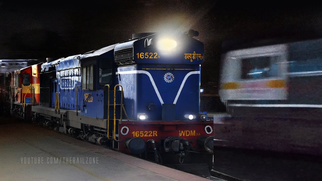 Honking ALCO EMD Fusion | Karnataka Express | Indian Railways