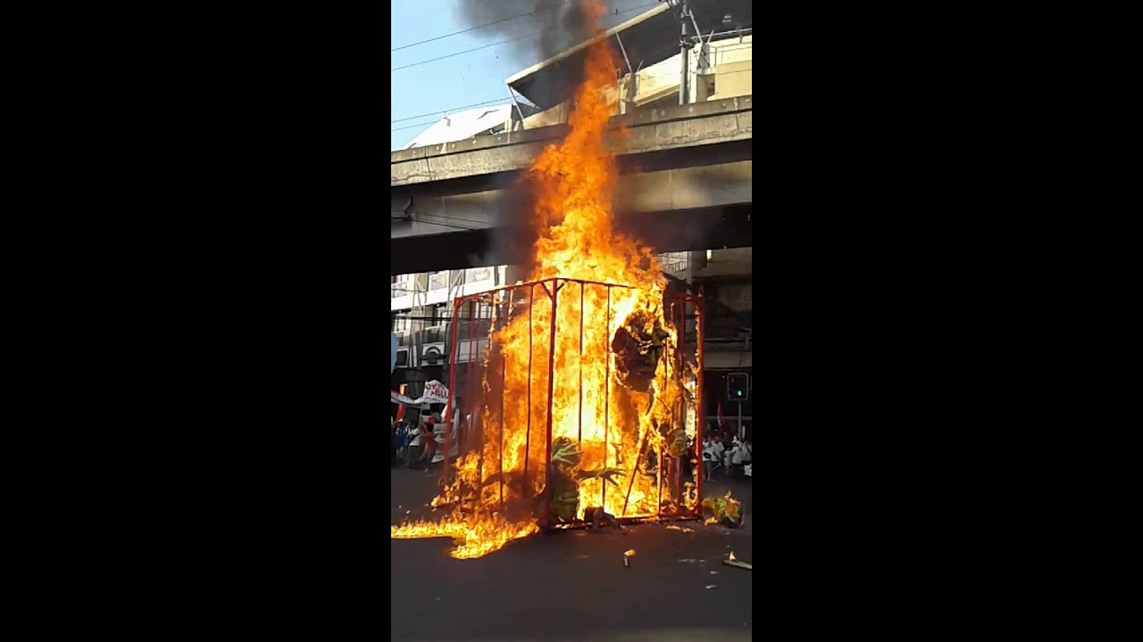 Effigy Burning: Int'l Human Rights Day