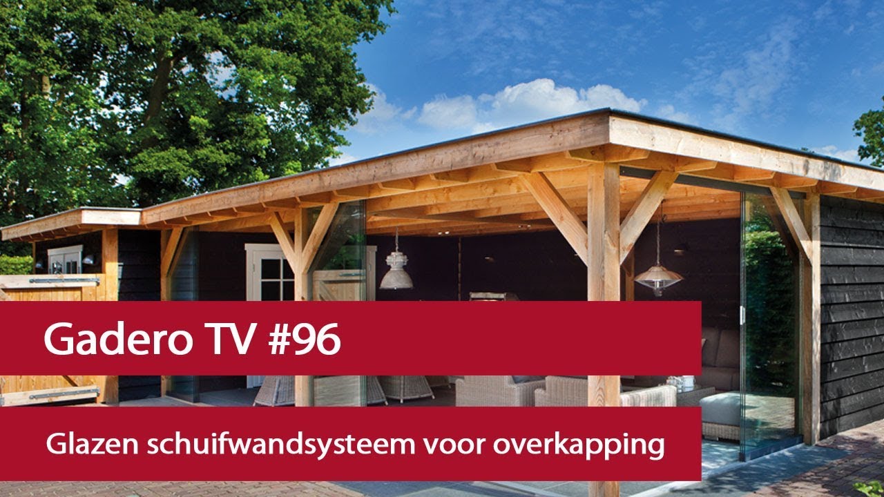 #96 Glazen schuifwandsysteem voor overkapping