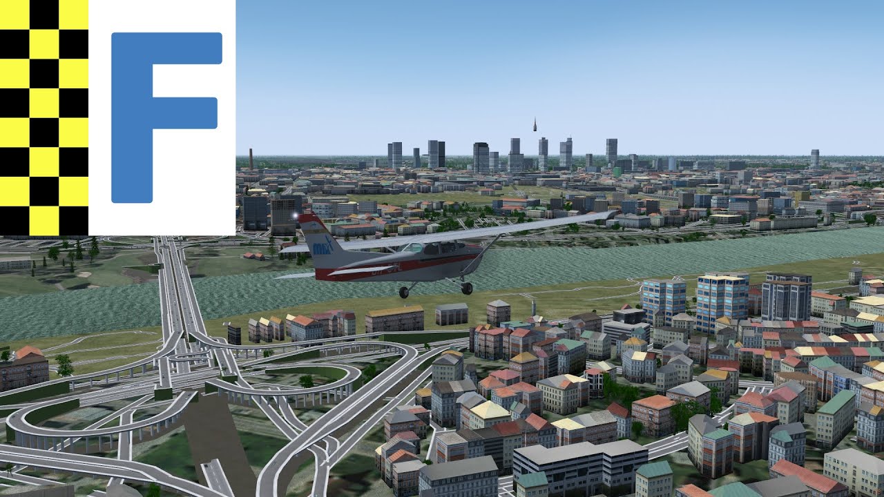 FlightGear 2020 (10) | osm2city - generujemy scenerię Warszawy [PL]