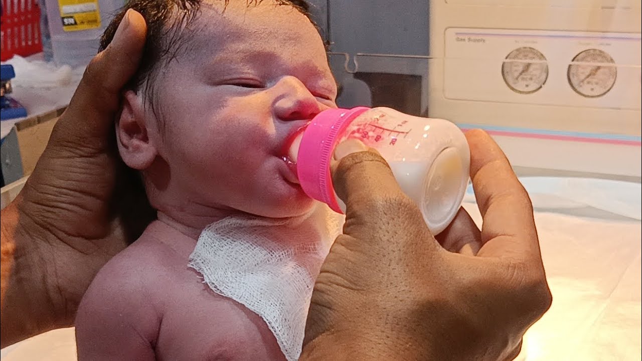 Healthy Newborn Assessment After Birth | Good Reflex & Feeding | NICU Nurse #cutebabygirl #newborn 