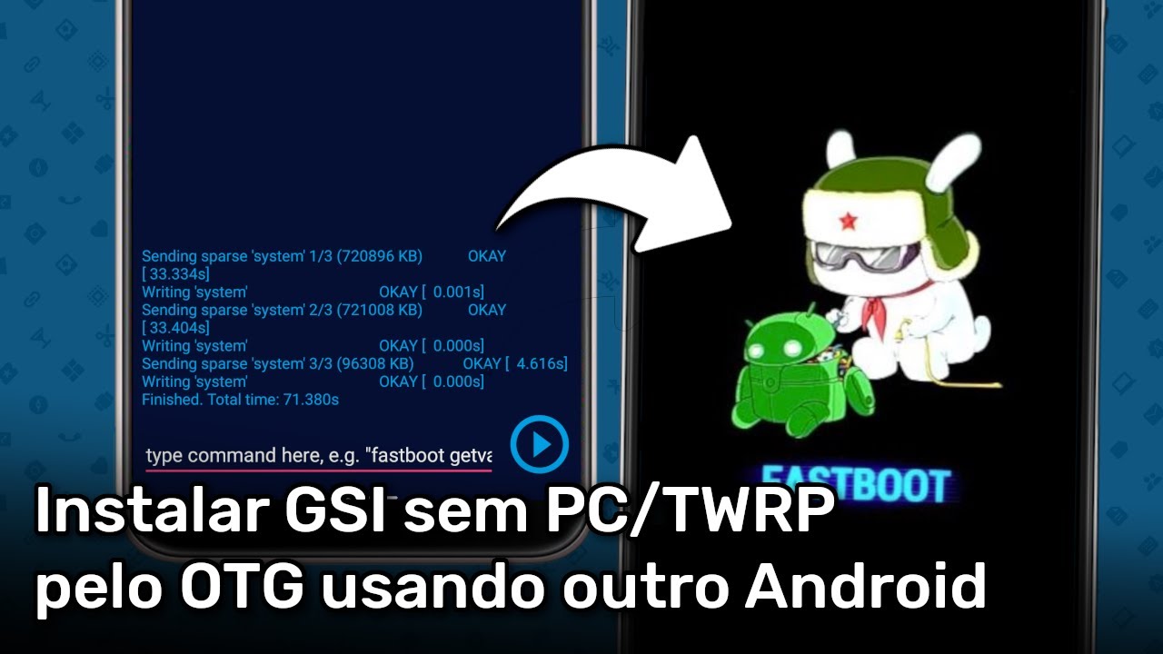 Instalar GSIs sem PC ou Recovery Customizado, usando outro celular Android com cabo OTG