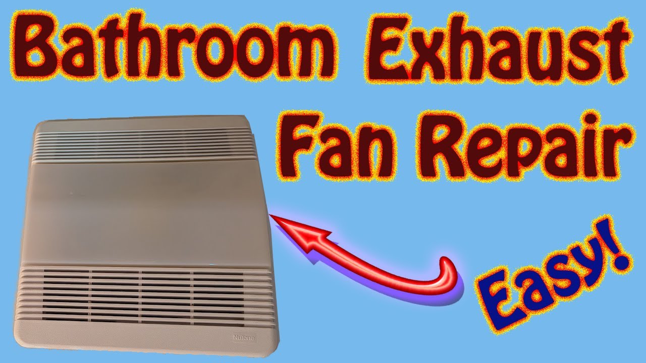 How to Replace a Noisy Bathroom Exhaust Fan Motor - Broan NuTone (No Attic Access Needed!)