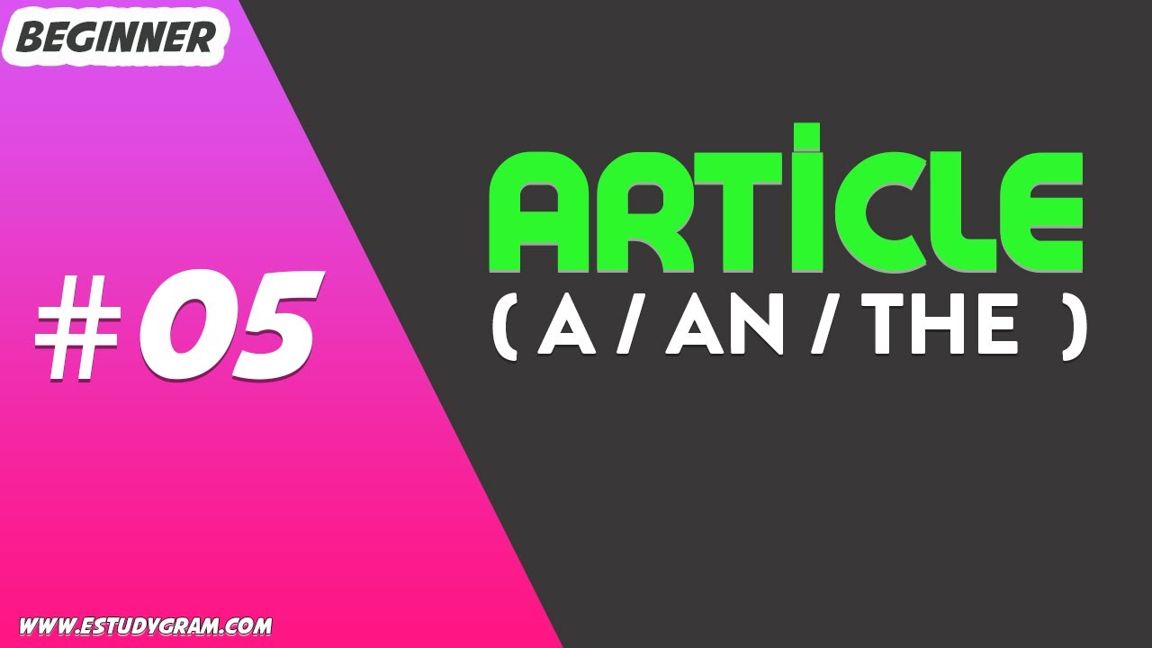 İngilis dili artikl izahi ( the/a/an )#5