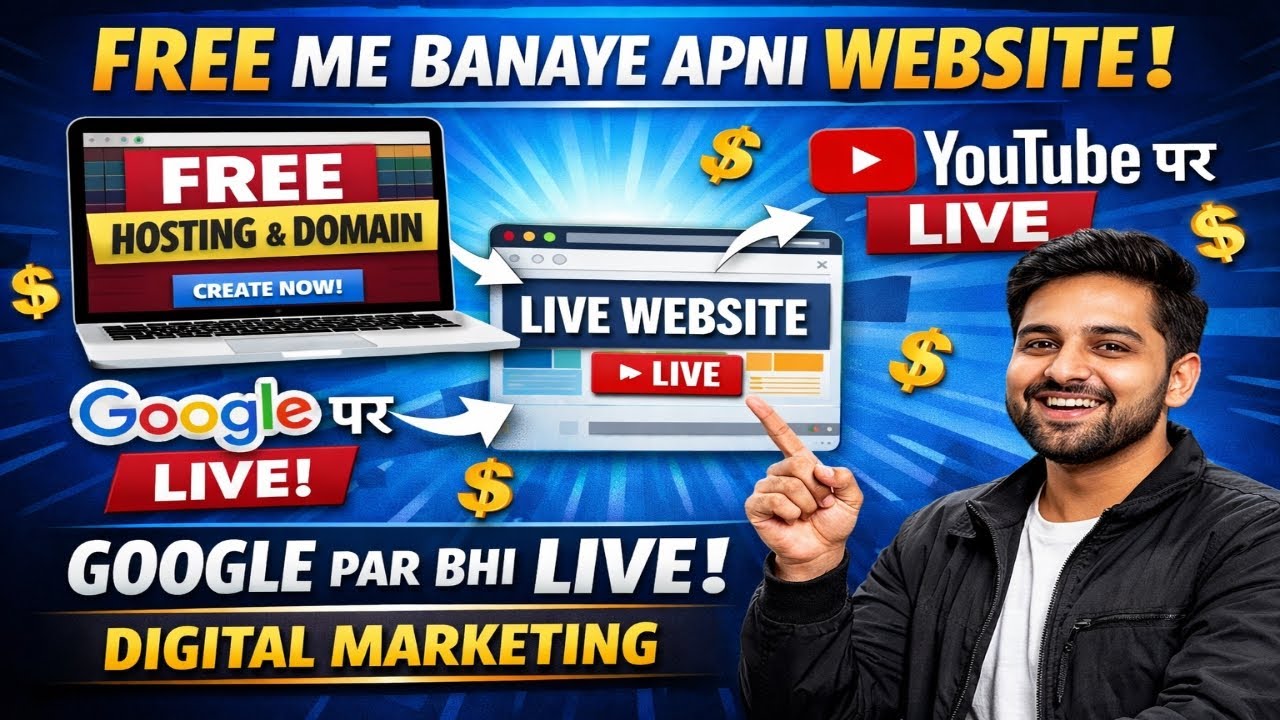 How To Create a FREE Website in 2026 Free Hosting Complete Setup [A-Z] | FREE Website कैसे बनाएं?