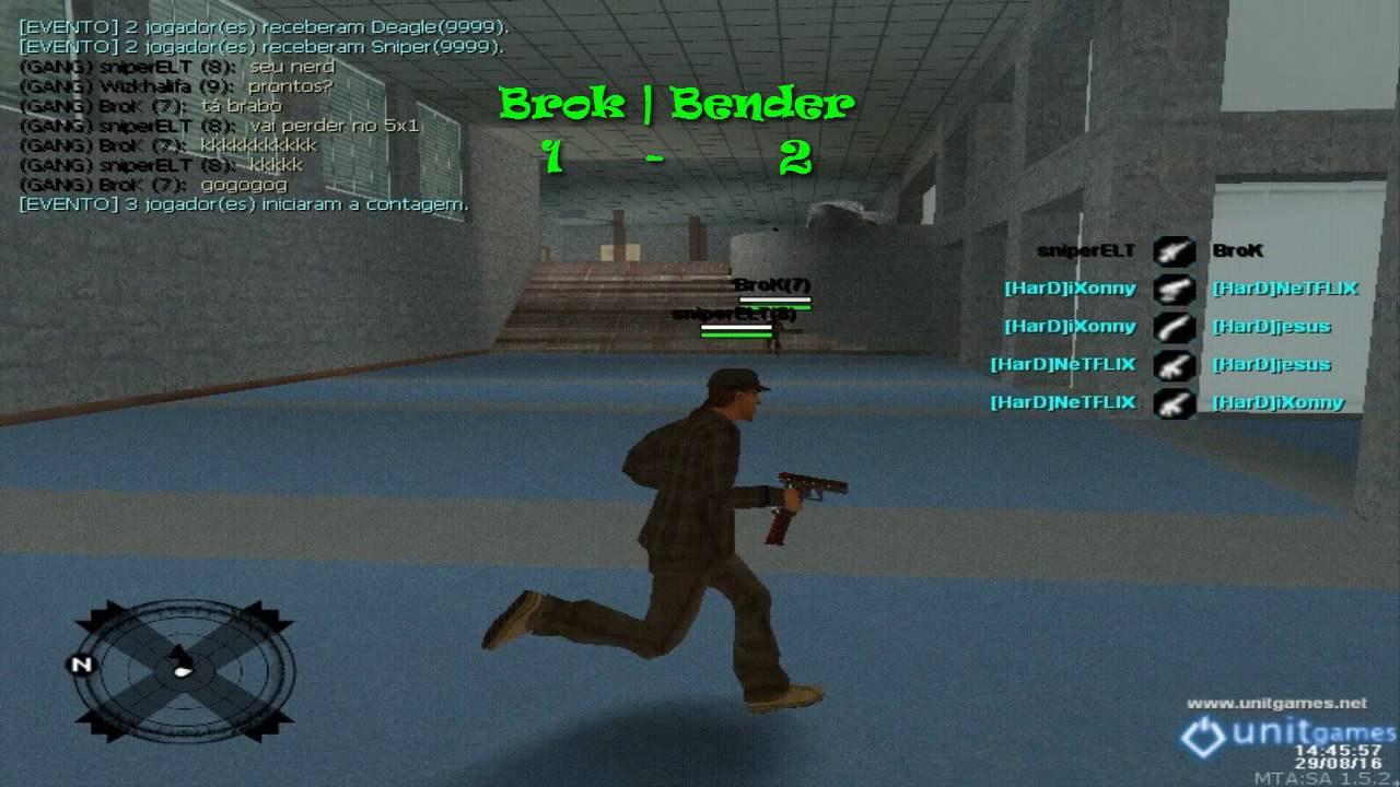 [PvP] Bender vs Brok - Gang War MTA SA