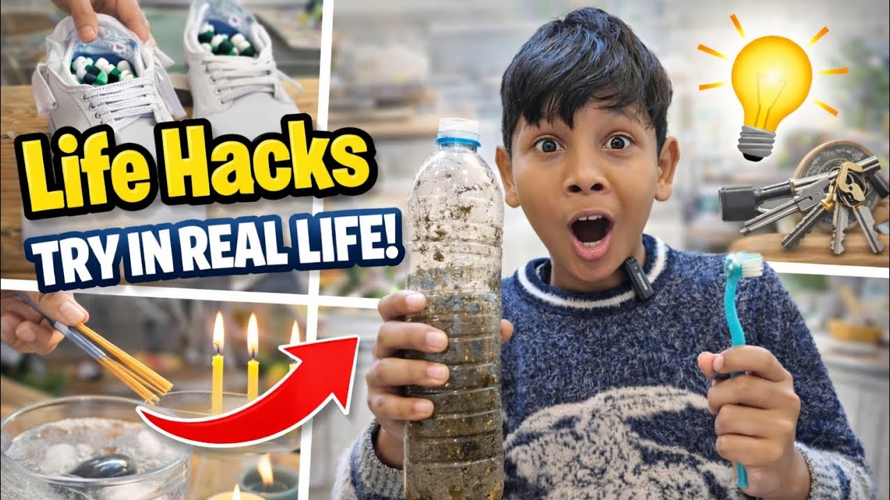 Life hacks try in real life.......🤔🤯 #dailyvlog #365dayschallenge #lifehacks 