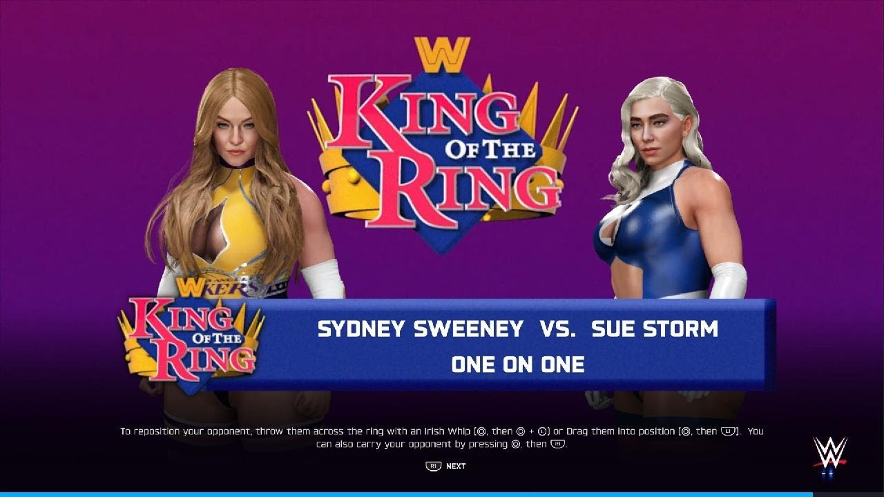 WWE 2K25 Sydney Sweeney 🆚 Vanessa Kirby (Sue Storm)