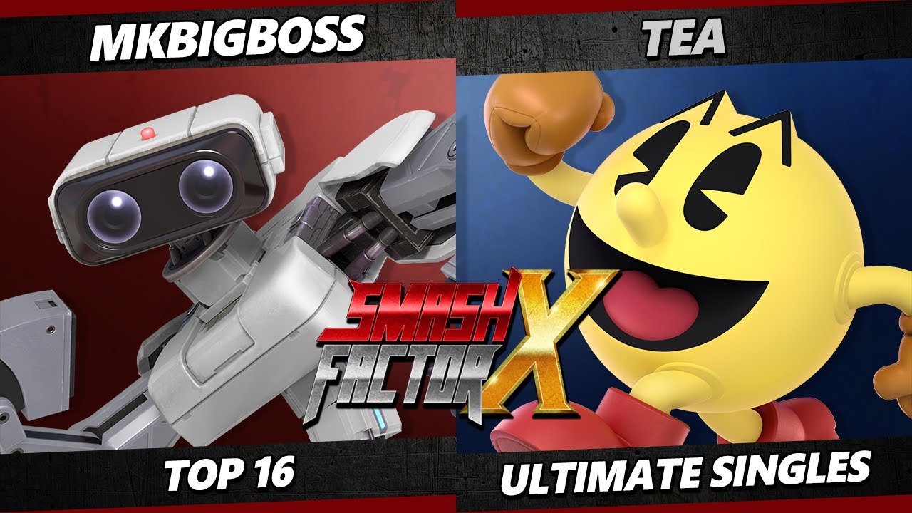 Smash Factor X - MKBigBoss (ROB) Vs. Tea (Pac-Man) Smash Ultimate - SSBU