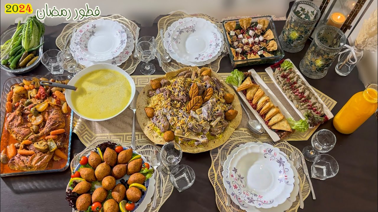 تحضيرات سفرة رمضانية2024 شوفوا شو حضرت وكيف جمعت أكلتين بطبق واحد لضيوفنا 👌🏻😉🌙