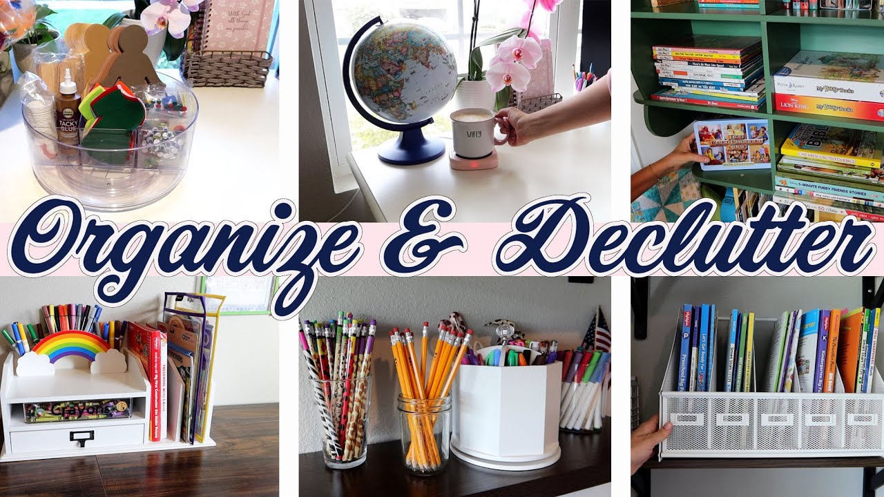 NEW✨GETTING ORGANIZED AND READY FOR HOMESCHOOL | 30 MINUTES OF CLEANING AND ORGANIZING MOTIVATION