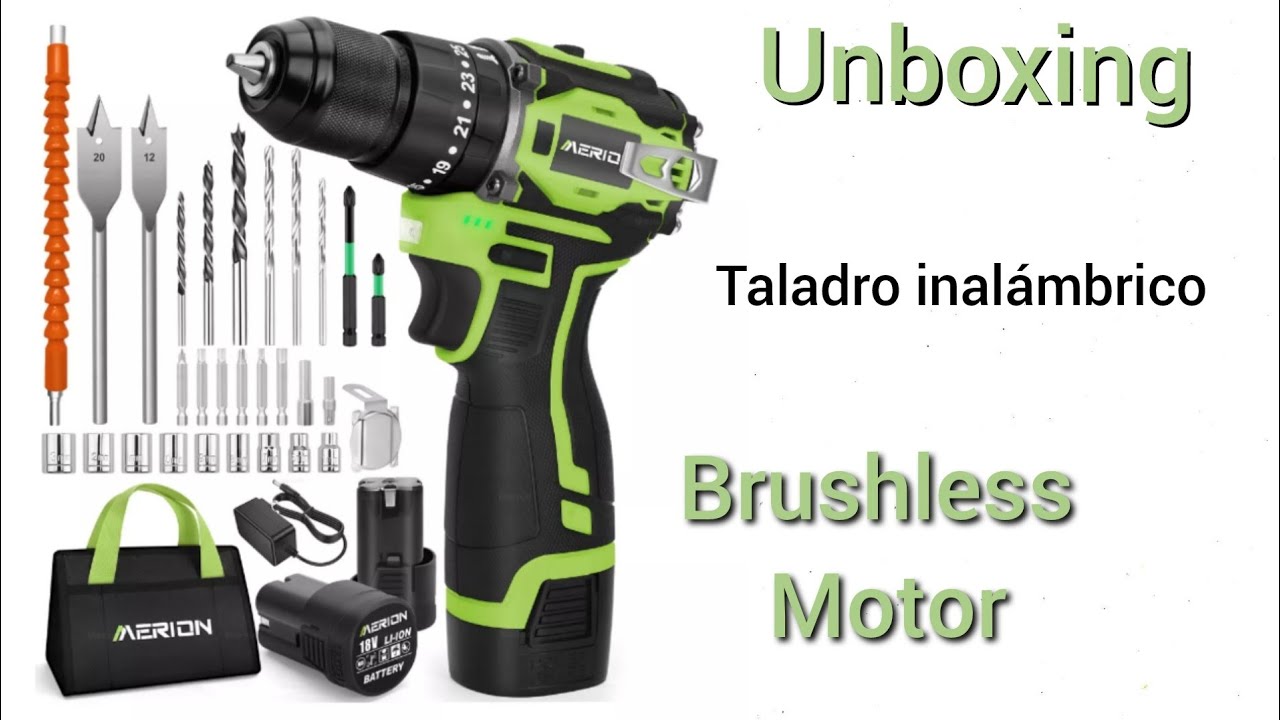 Unboxing Taladro inalámbrico MERION