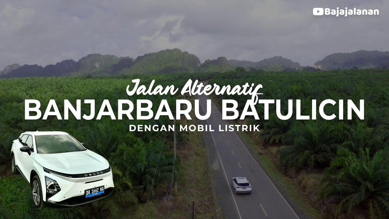 Jalan Alternatif Banjarbaru Batulicin dengan Mobil Listrik #140