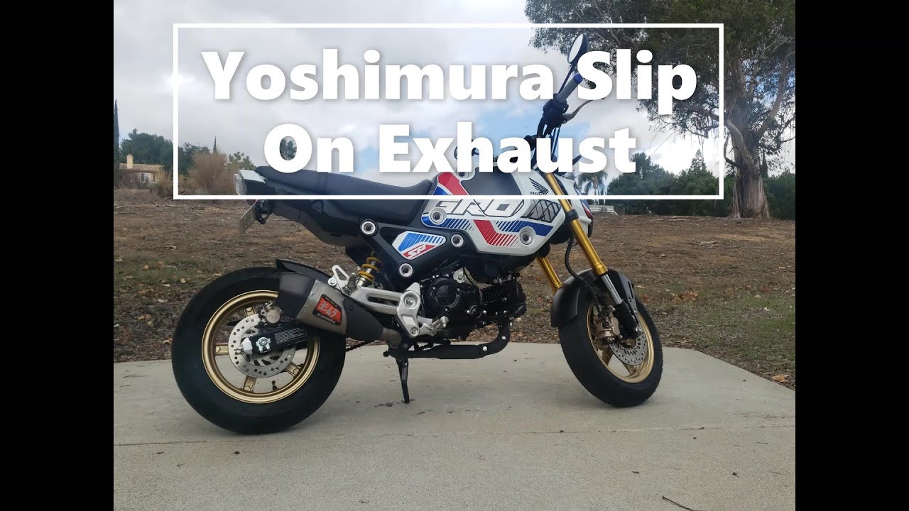 2022 Grom Yoshimura slip on exhaust