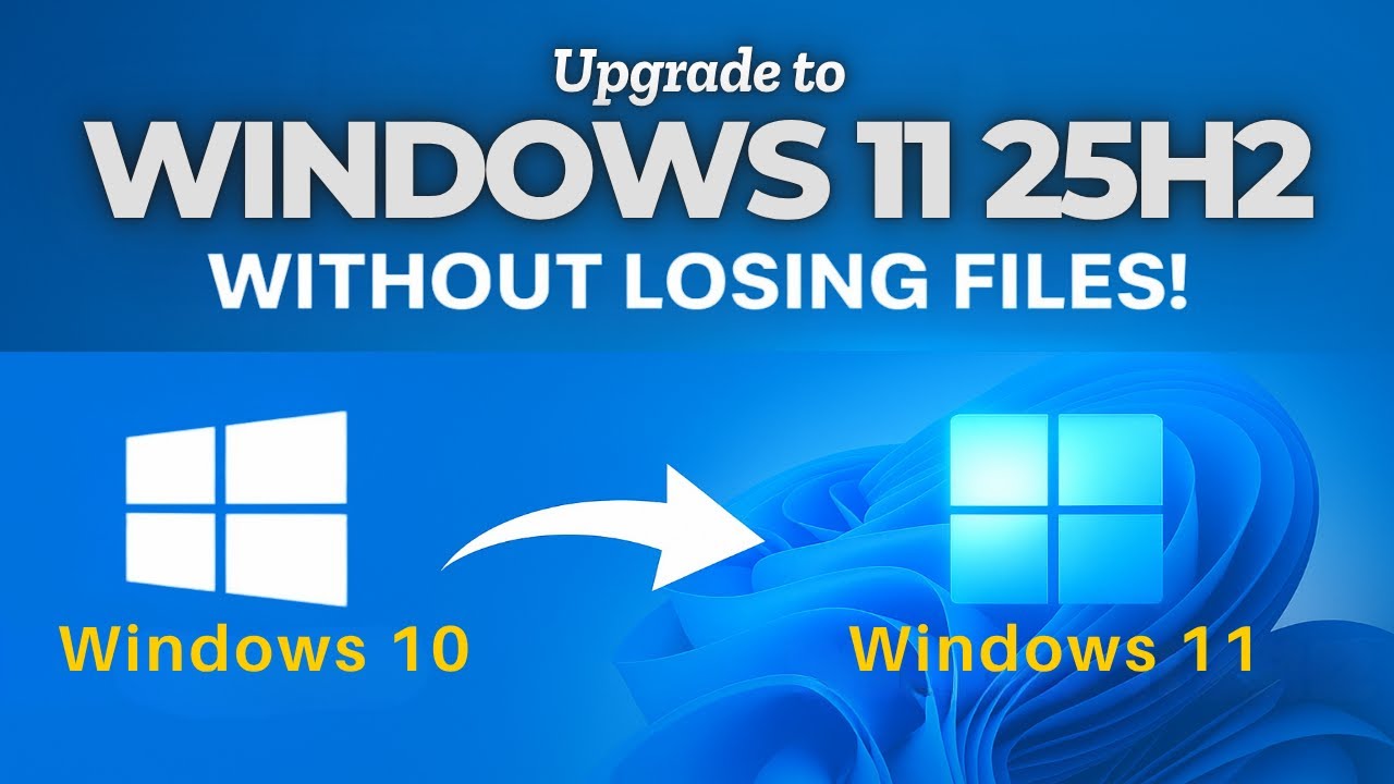 Как обновить Windows 10 до Windows 11 25H2 (без потери файлов)