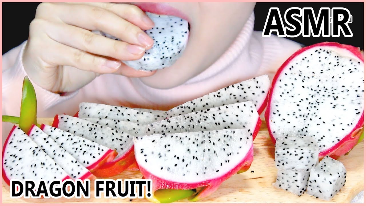 ASMR DRAGON FRUIT EATING SOUNDS MUKBANG | 용과 | ドラゴンフルーツ | LACTO | NO TALKING