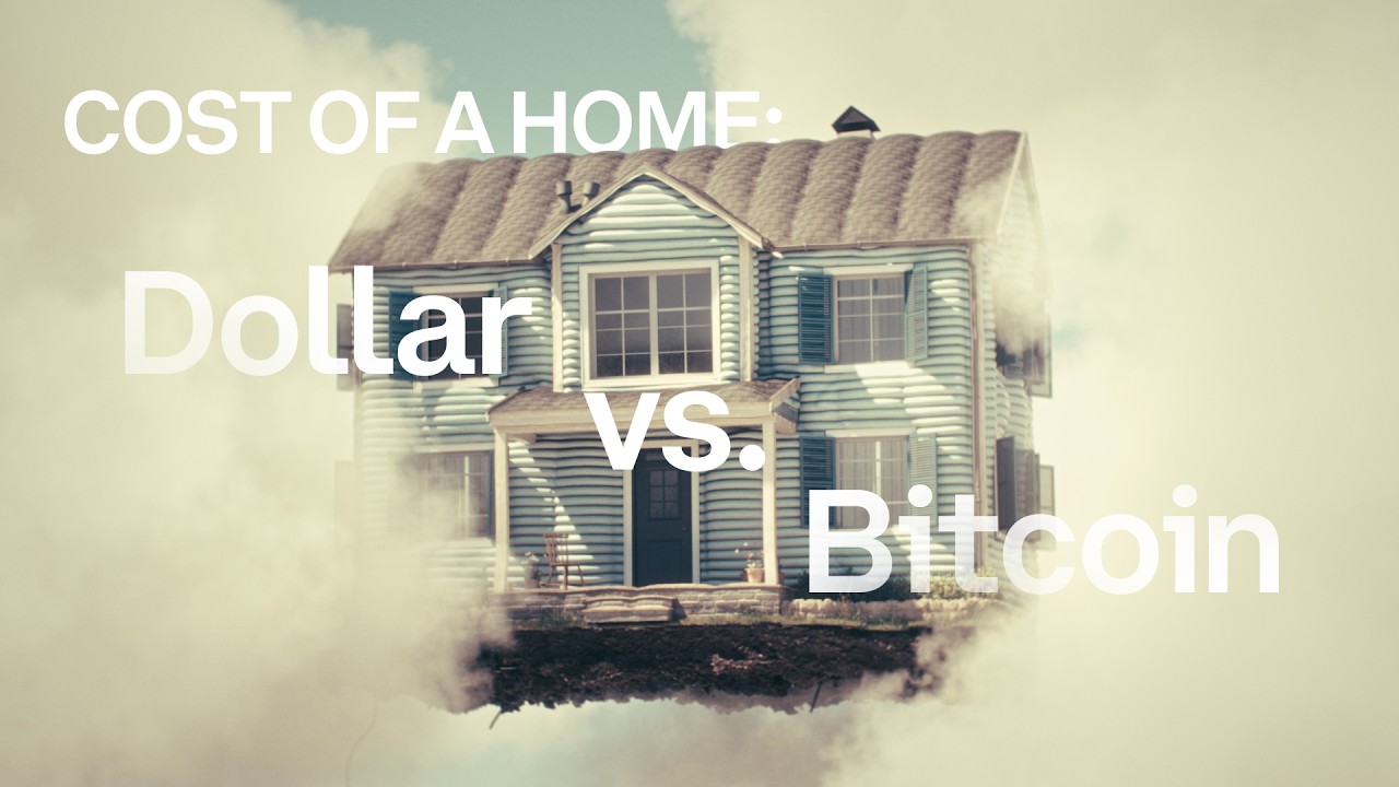 Inflation: The cost of a home in bitcoin.