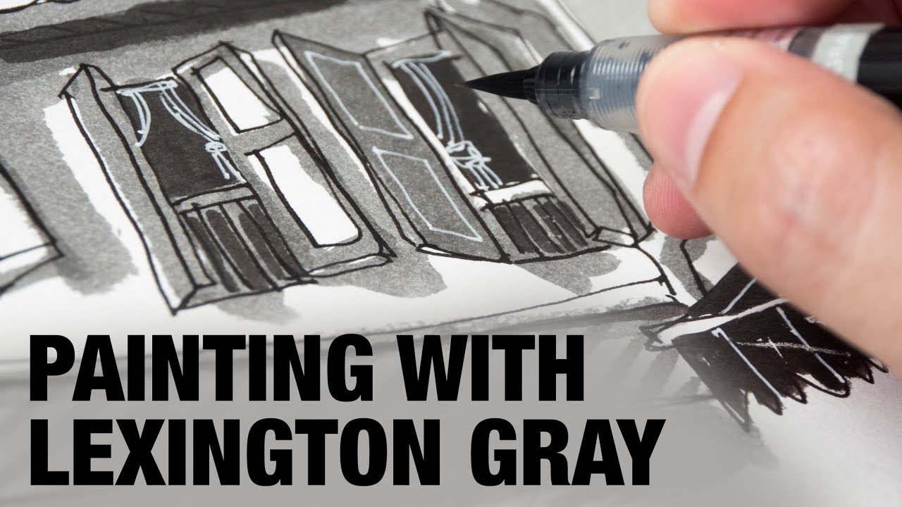 Painting with Lexington Gray ink