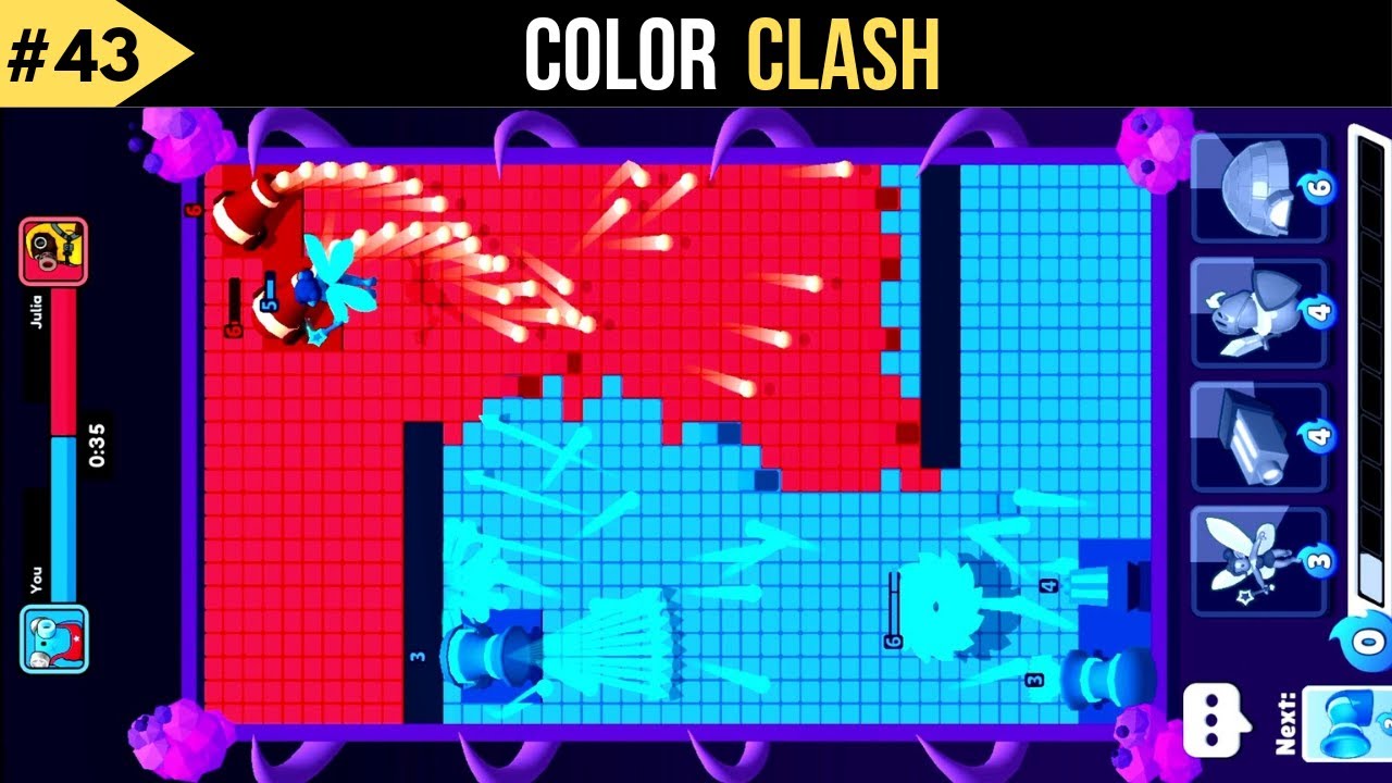 Satisfying games android - color clash - gameplay walkthrough #43