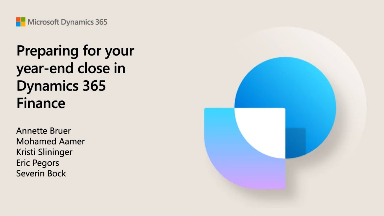 Подготовка к закрытию года в Dynamics 365 Finance — TechTalk