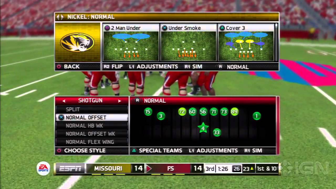 NCAA Football 14: One-Hour of Gameplay
