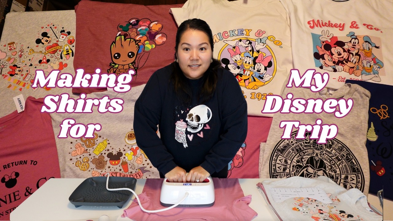 Pressing DTF Transfers with Cricut EasyPress | DIY Disney Shirts