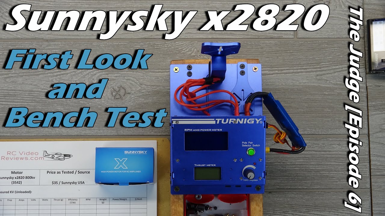 Efficiency Champ? Sunnysky x2820 800kv Brushless Motor  [The Judge Ep. 6]