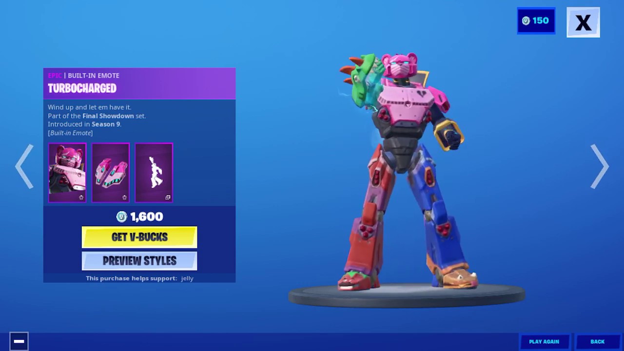 TURBOCHARGED BUILT-IN EMOTE!