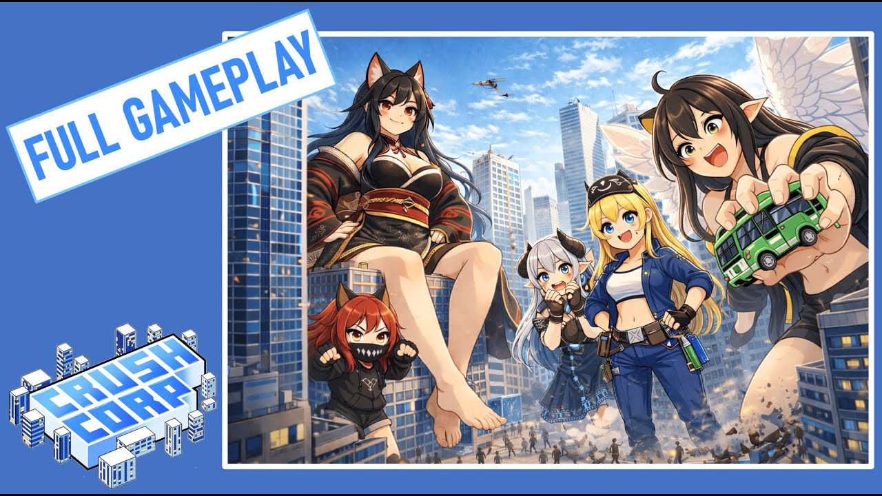 Crush Corp - Softer than Mt. Lady? Evie is nice! - Full gameplay (3/4) [POV, all scenes]