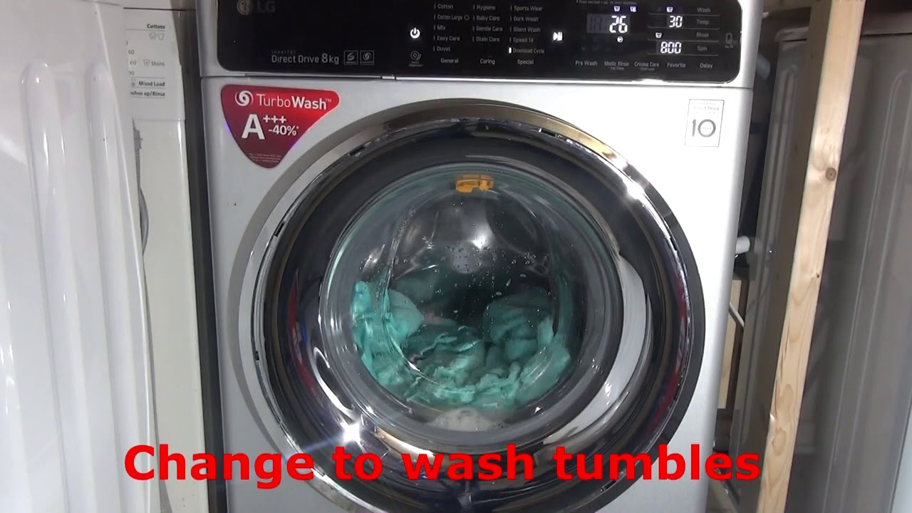 LG 6 motion Turbowash : small load (30 minute cycle, downloaded cycle)