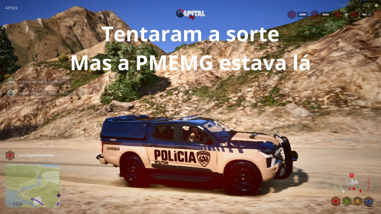 Acompanhamento alucinado na madrugada | CAPITAL MG - GTA RP