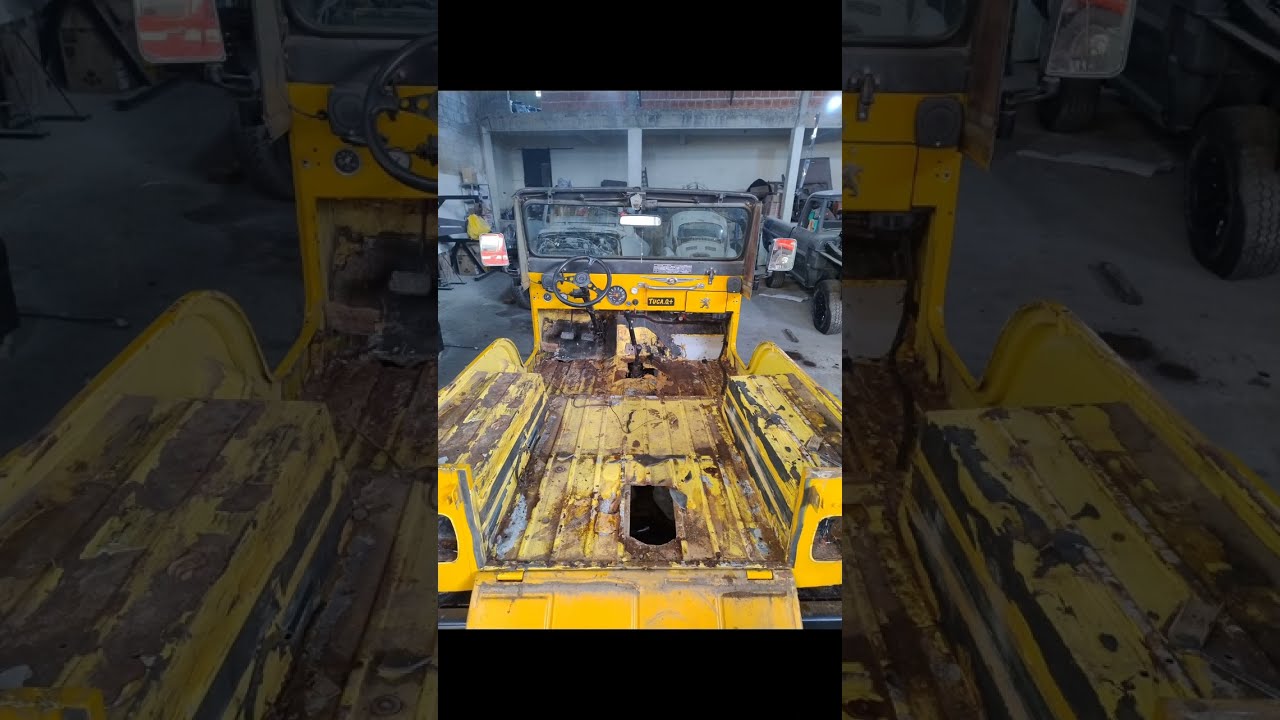 Fabricação do assoalho do jeep