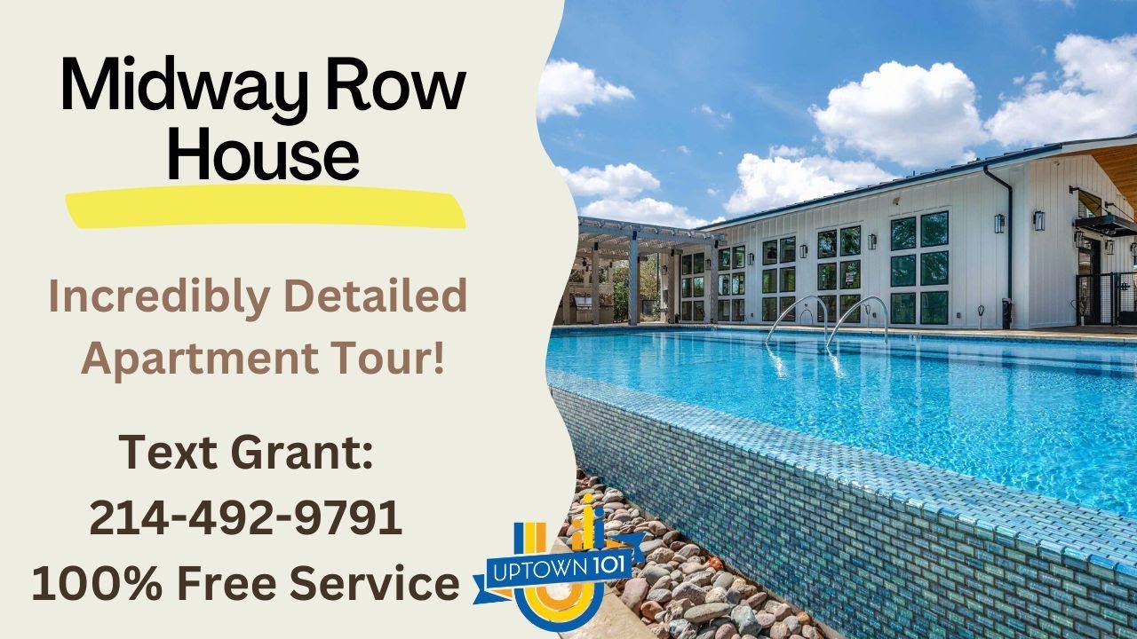 Midway Row House |  One Bedroom TOWNHOME - Quick Walkthrough  |  North Dallas Apartments |