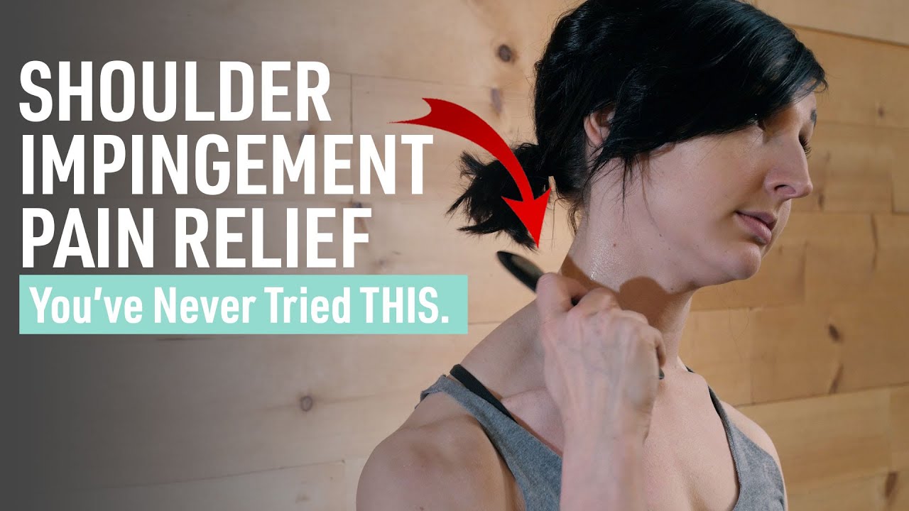 Shoulder Impingement Pain Relief using Muscle Scraping. It works WONDERS!