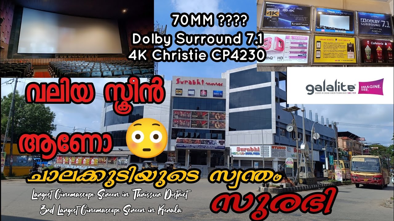 SURABHI MOVIES CHALAKKUDY| ചാലക്കുടിക്കാരുടെ സ്വന്തം സുരഭി | Big Screen 70MM 4K 