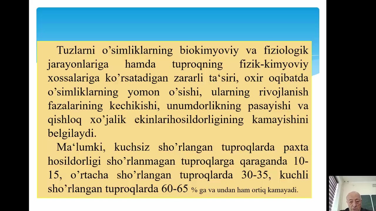 Tuproqdagi turlarning xossalari,o’simliklar o’sishin va hosildorligiga ta’siri