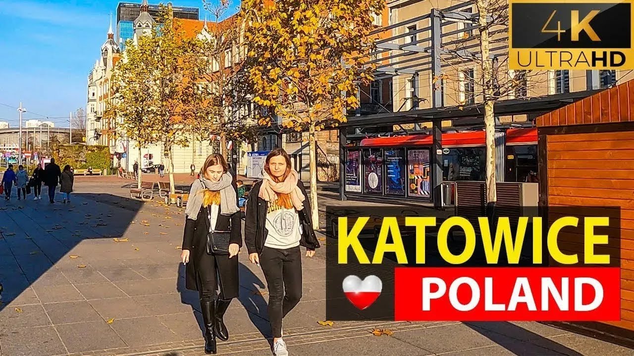 Spacer po Katowicach 🇵🇱 | Wycieczka 4K (▶ 20 min)