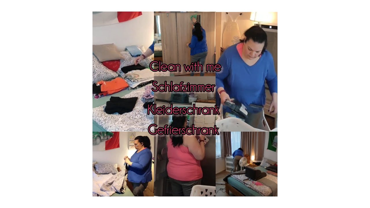 Clean with me • Schlafzimmer • Kleiderschrank • Gefrierschrank • Einfach Ina 