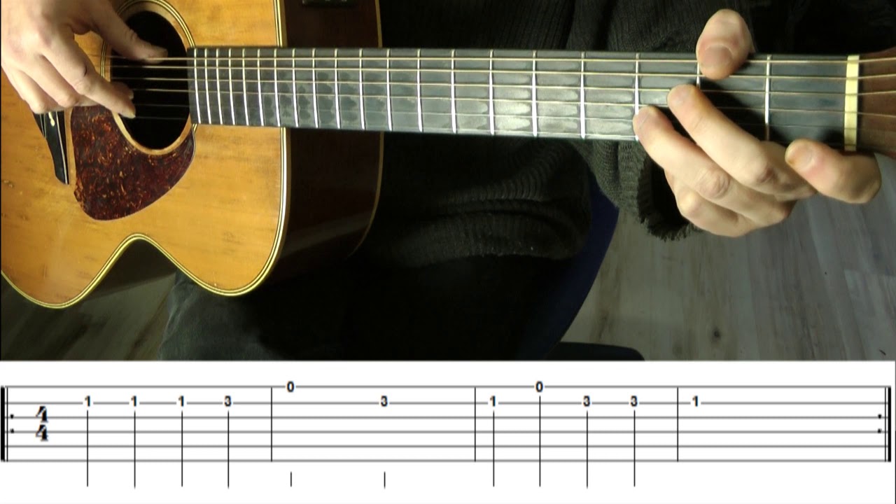 Au Clair De La Lune -guitare- (débutants)