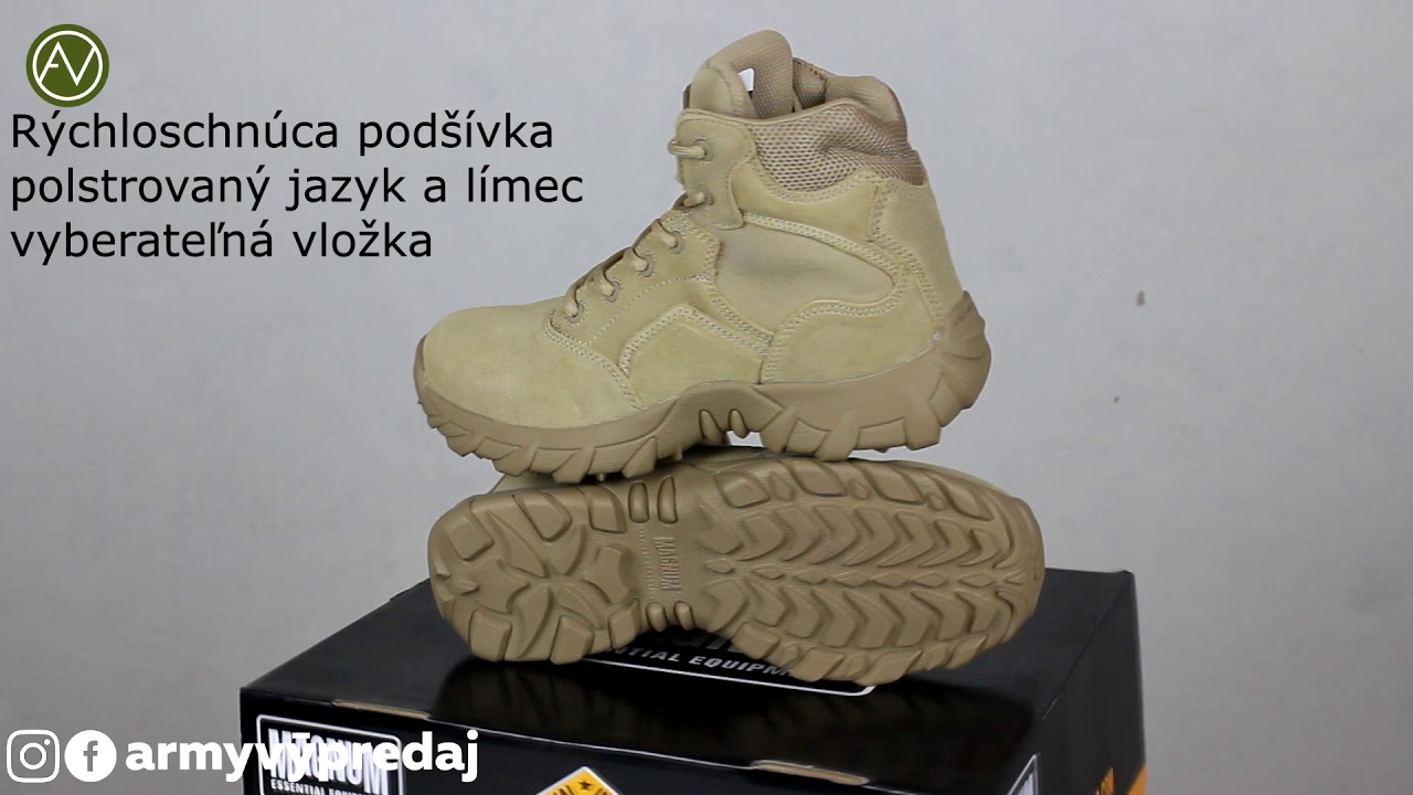 Taktick&aacute; obuv Magnum COBRA 6.0 V1 DESERT - 360&deg; - popis