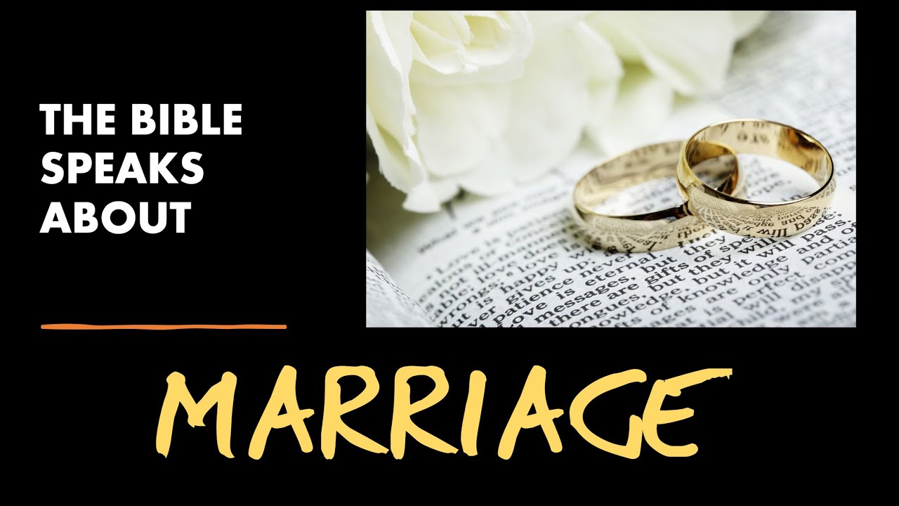 The Bible Speaks About Marriage - Pastor Volody