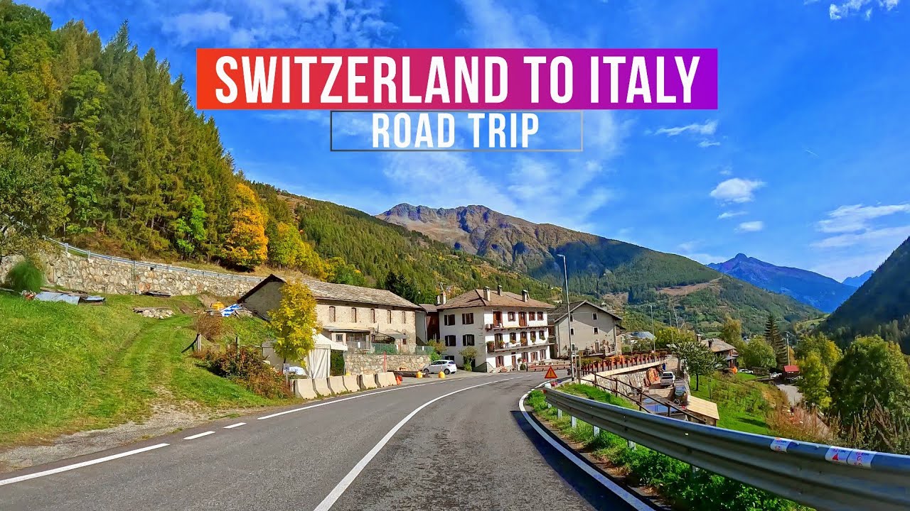 Driving Through the Alps |  Switzerland to Italy Scenic Road Trip | 4K 