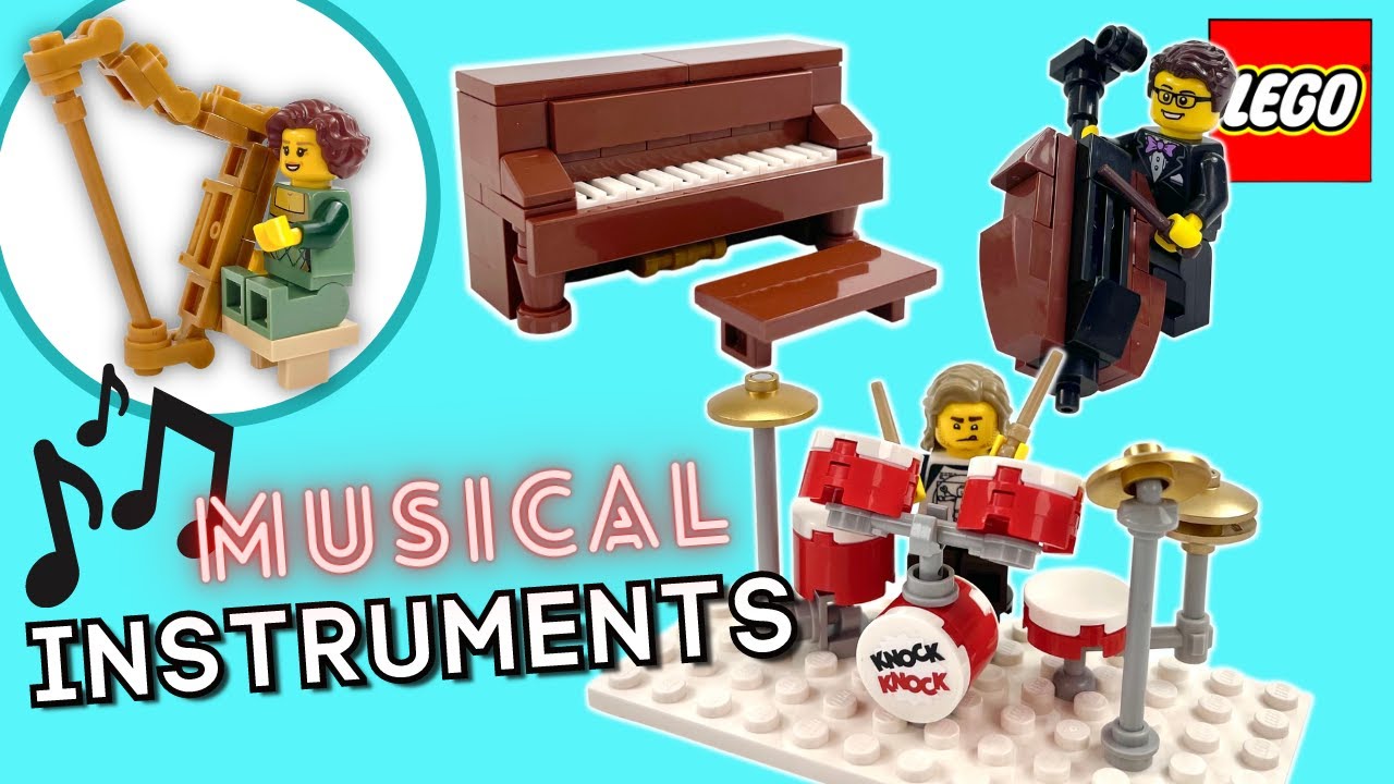 4 классических музыкальных инструмента! LEGO Tutorial