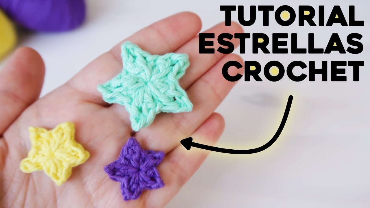 C&Oacute;MO TEJER ESTRELLAS A CROCHET: peque&ntilde;a estrella a crochet paso a paso | Tutorial Ahuyama Crochet
