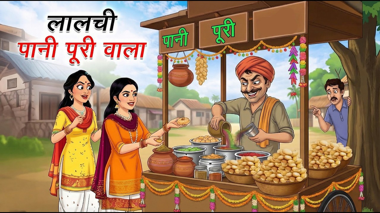 लालची पानीपुरी वाला | LALCHI PANI PURI WALA | HINDI KAHANIYA | HINDI STORIES