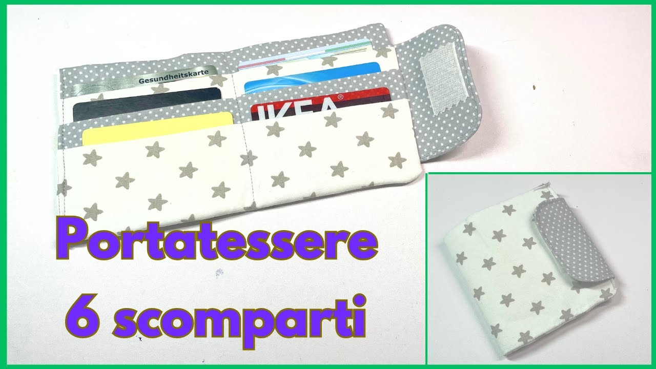 Come cucire un PORTATESSERE / Cardholder. Principianti 
