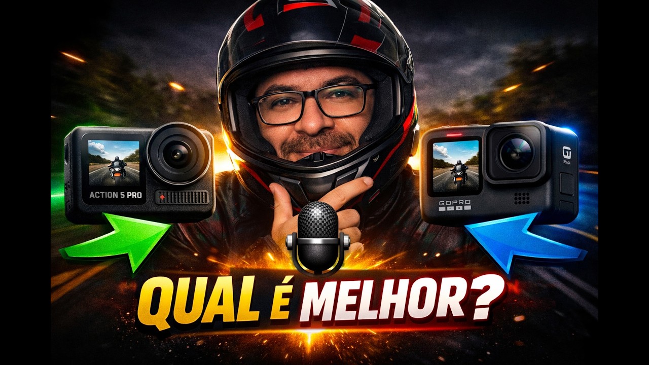 DJI OSMO ACTION 5 PRO vs GOPRO | A MELHOR CÂMERA PARA MOTOVLOG? 🎤🏍️