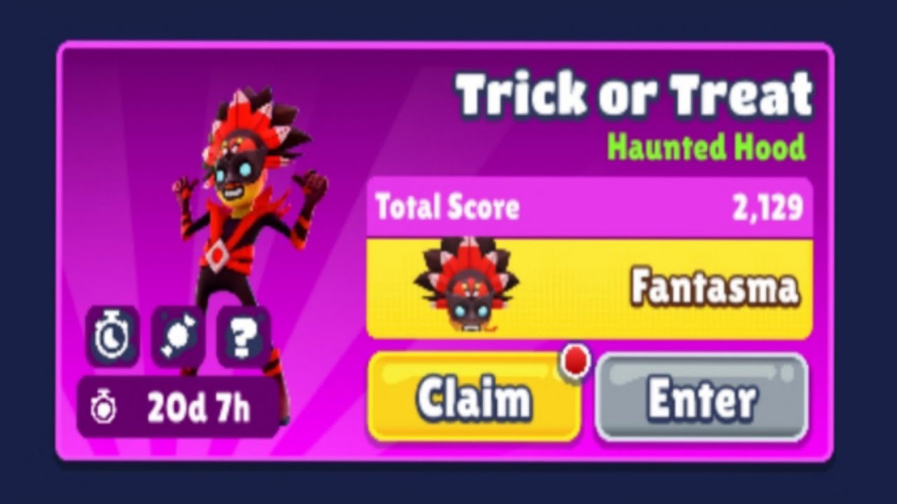 Subway Surfers Rio 2025 : New TRICK OR TREAT 🍬🍭 Challenge in Subway Surfers Haunted Hood 2025