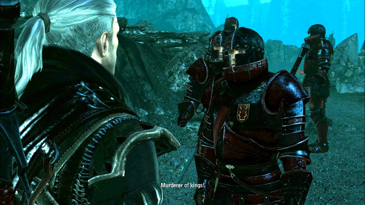 The Witcher 2: Geralt vs Order of the flaming rose camp
